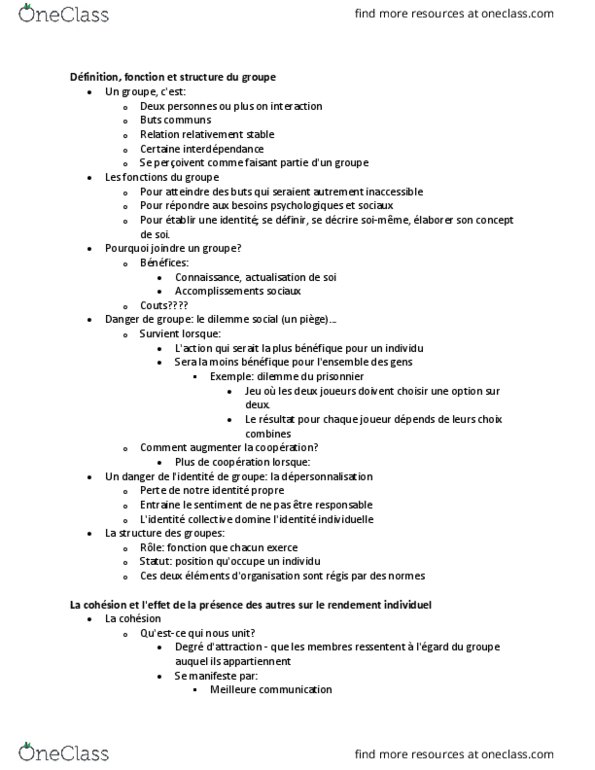 PSY 2510 Lecture Notes - Lecture 9: Dune, Extraversion And Introversion, Bulgarian Lev thumbnail