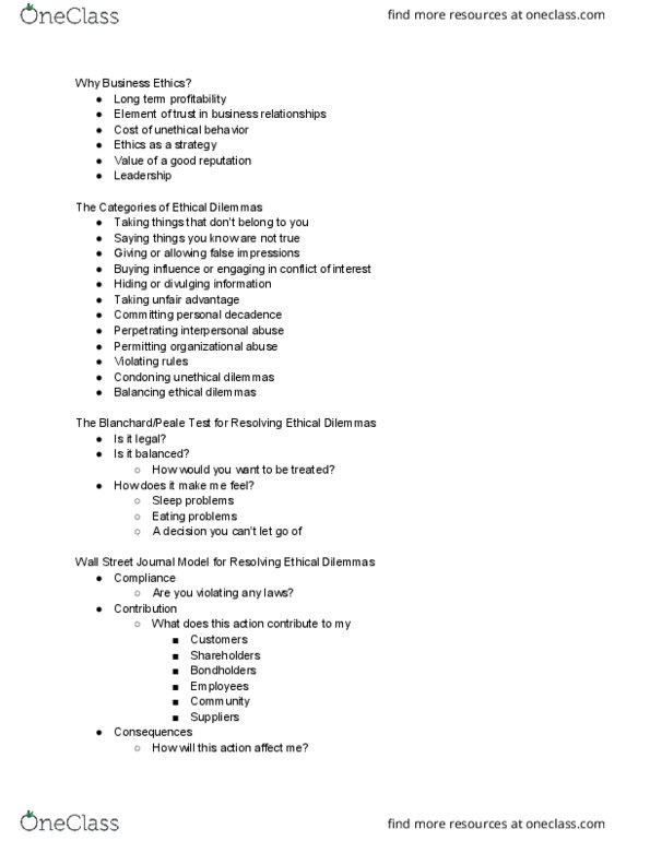 LAW-2150 Lecture Notes - Lecture 5: Ombudsman, Business Ethics thumbnail
