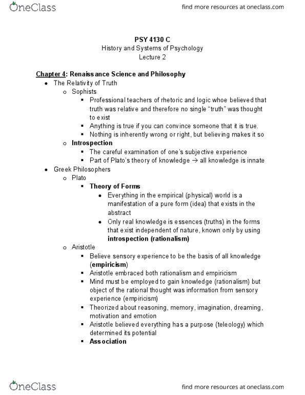 PSY 4130 Lecture 2: Chapter 4 thumbnail