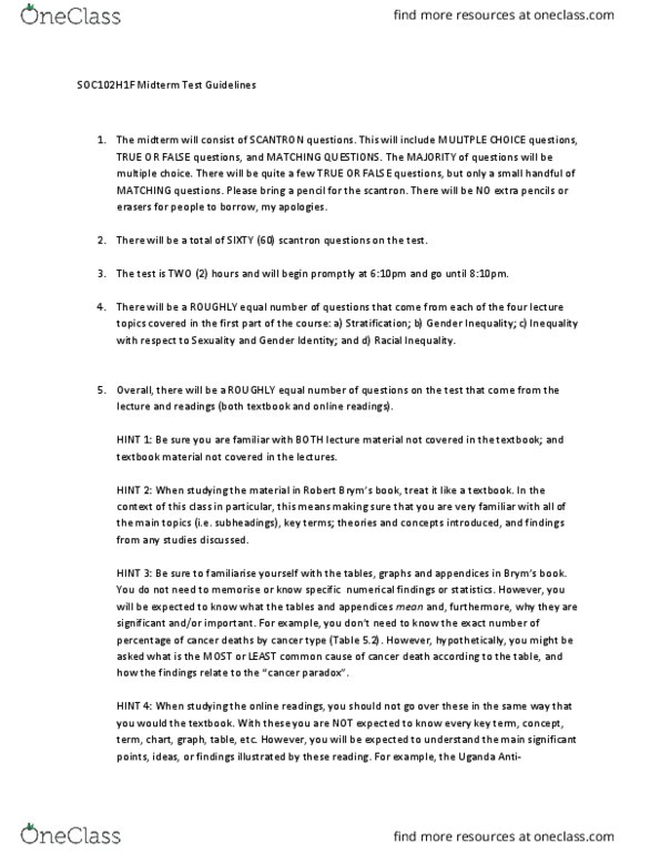 RLG207H5 Lecture Notes - Lecture 8: Microsoft Powerpoint, Scantron Corporation thumbnail