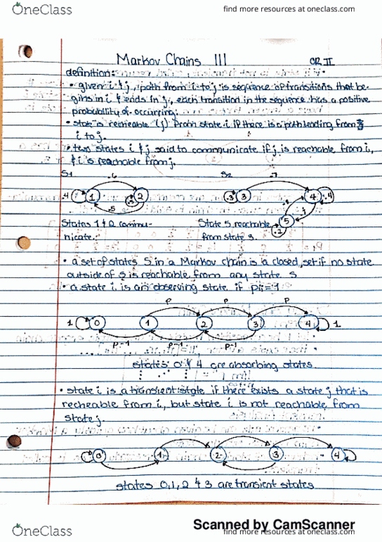 IE 4490 Lecture 7: Markov Chains III OR II thumbnail