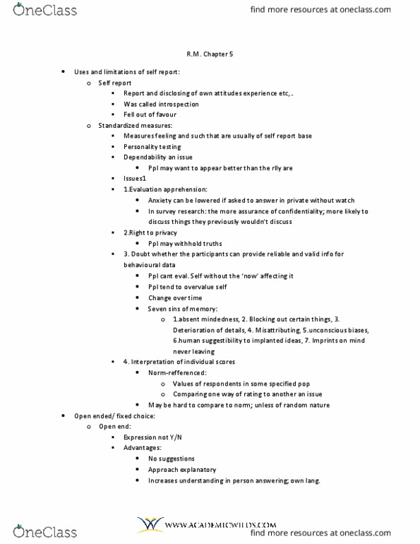 PSYC 2030 Lecture 5: PSYC-2030 - R M chapter 5 docx - 2010-06-16 thumbnail