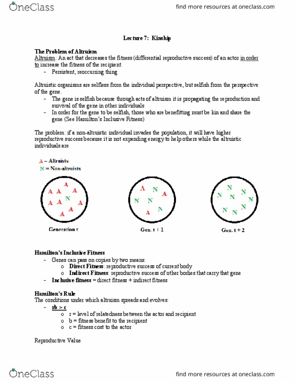 PSYC 3100 Lecture Notes - Lecture 7: Fallacy, Chromosome, Determinant thumbnail