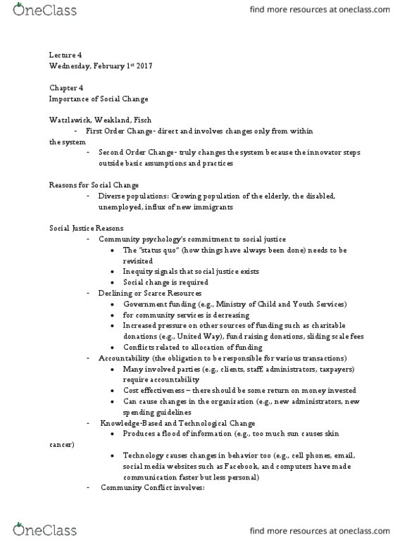 PSYC 3600 Lecture Notes - Lecture 4: Mothers Against Drunk Driving, Sliding Scale Fees, Community Psychology thumbnail