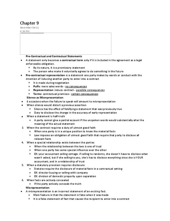 LAW 122 Lecture Notes - Legal English, Standard Form Contract, Contra Proferentem thumbnail