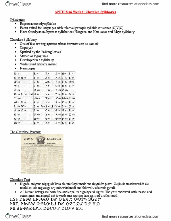 Anthropology 2246F/G Lecture Notes - Lecture 6: Tsade, Quran, Jewish Languages thumbnail
