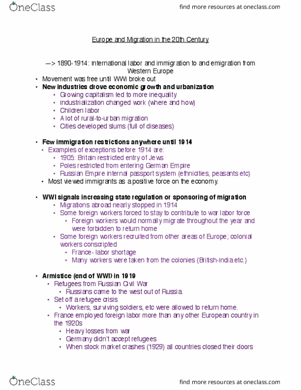 ISS 230 Lecture 3: ISS Europe and Migration in the 20th Century thumbnail