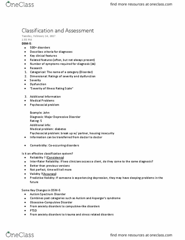 PSYCH 215 Lecture Notes - Lecture 10: Gender Dysphoria, Dysphoria, Autism Spectrum thumbnail