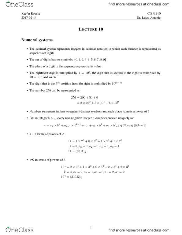 CIS 1910 Lecture Notes - Lecture 10: Idempotence, Distributive Property, Propositional Calculus thumbnail