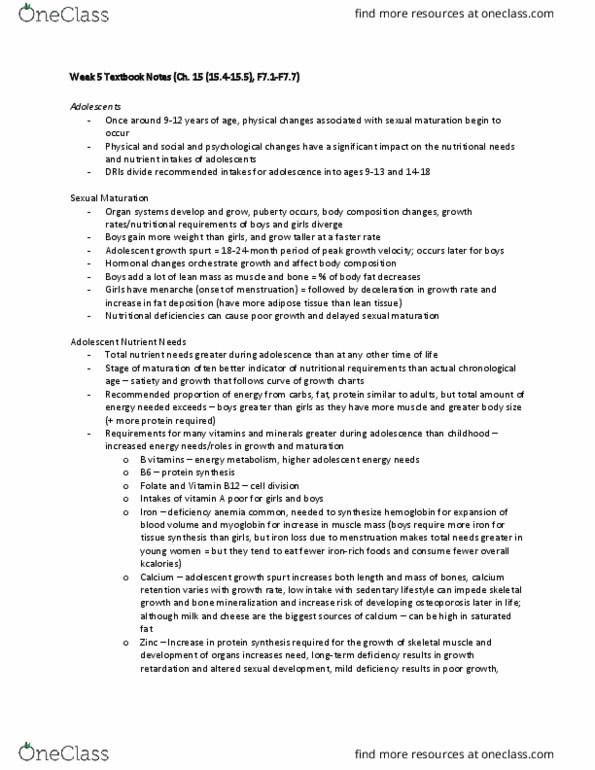 HLTH 331 Chapter Notes - Chapter 15.4-15.5: Body Dysmorphic Disorder, Oxidative Stress, Blood Sugar thumbnail