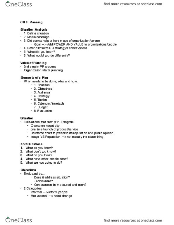 ADV 260 Lecture Notes - Lecture 6: Mass Media, Situation Two thumbnail