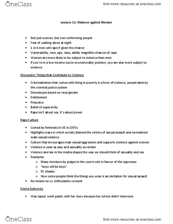 WS100 Lecture Notes - Lecture 11: Shool, Mattress, Mattress Performance (Carry That Weight) thumbnail