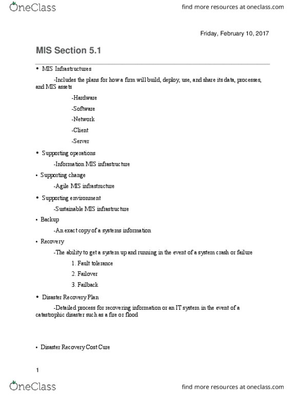 MIS 2100 Lecture 7: Section 5.1 thumbnail