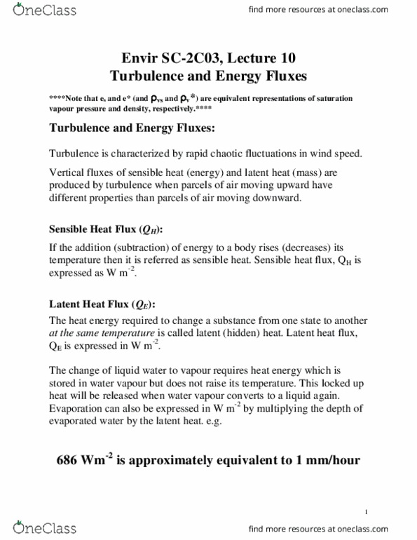 EARTHSC 2C03 Lecture Notes - Lecture 10: Relative Humidity, Wet-Bulb Temperature, Dew Point thumbnail