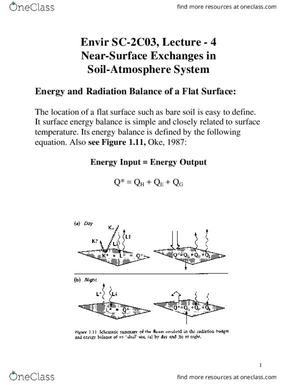 EARTHSC 2C03 Lecture Notes - Lecture 4: Transport Phenomena, Heat Flux, Potential Temperature thumbnail