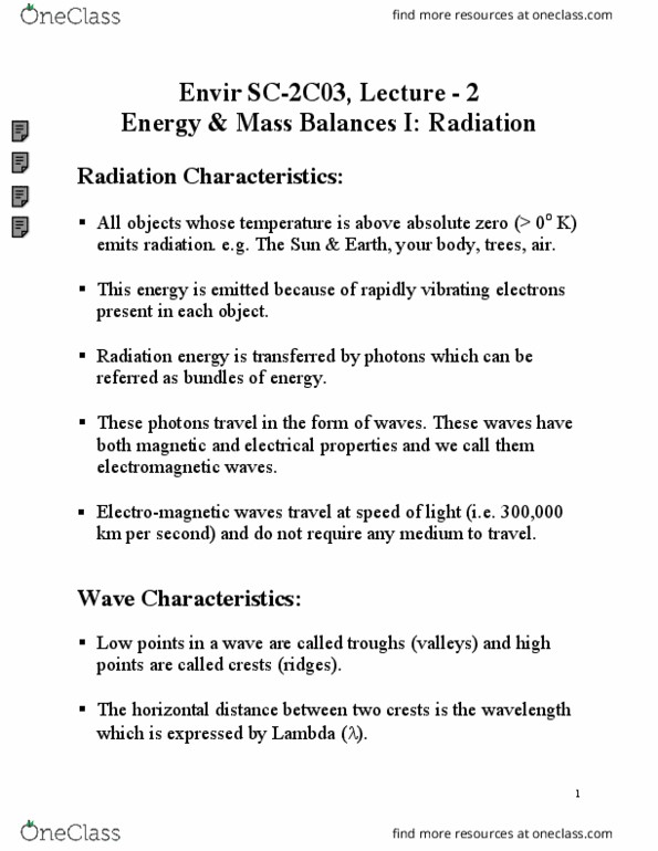 EARTHSC 2C03 Lecture Notes - Lecture 2: Sensible Heat, Sunspot, Sunscreen thumbnail