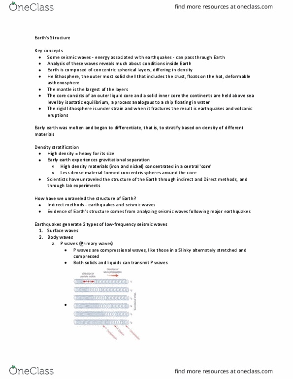 01:460:120 Lecture Notes - Lecture 4: Continental Crust, Heavy Metals, Extrusive Rock thumbnail