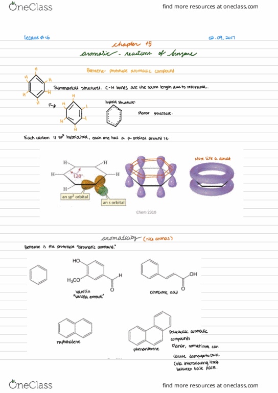 CHEM 2320 Lecture Notes - Lecture 16: Hydrogenation, Imidazole, Benzyl Group thumbnail