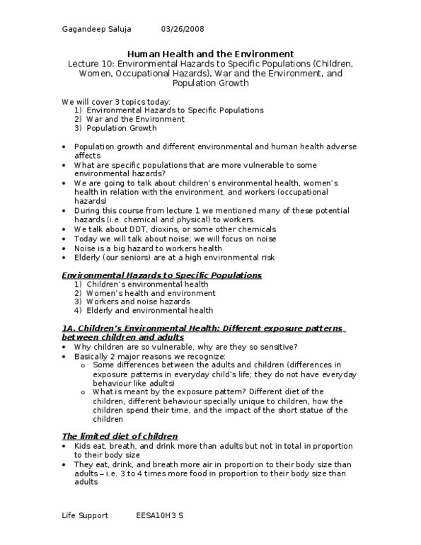 EESA10H3 Lecture Notes - Lecture 10: Tear Gas, Total Fertility Rate, Overconsumption thumbnail