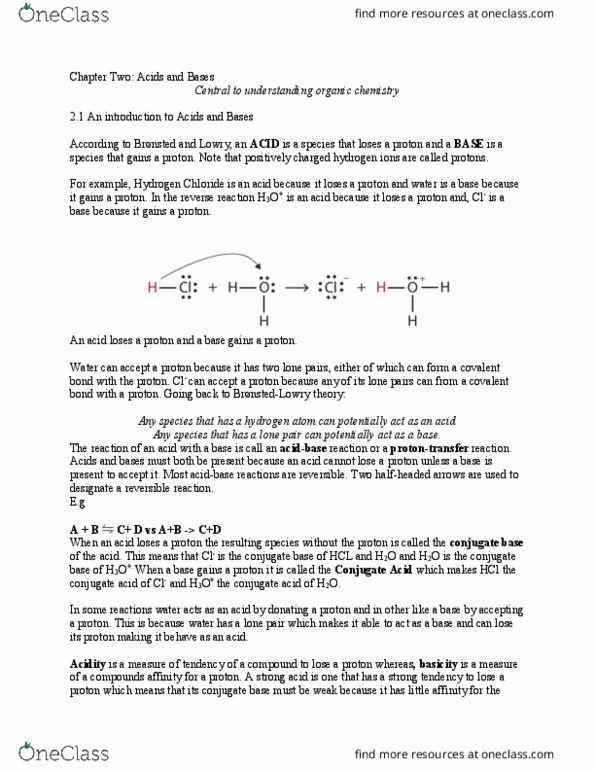 CHY 200 Lecture 2: Chapter Two thumbnail