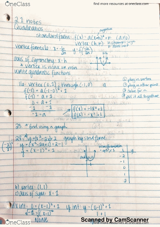 MTH 1320 Lecture 2: 2.1 thumbnail