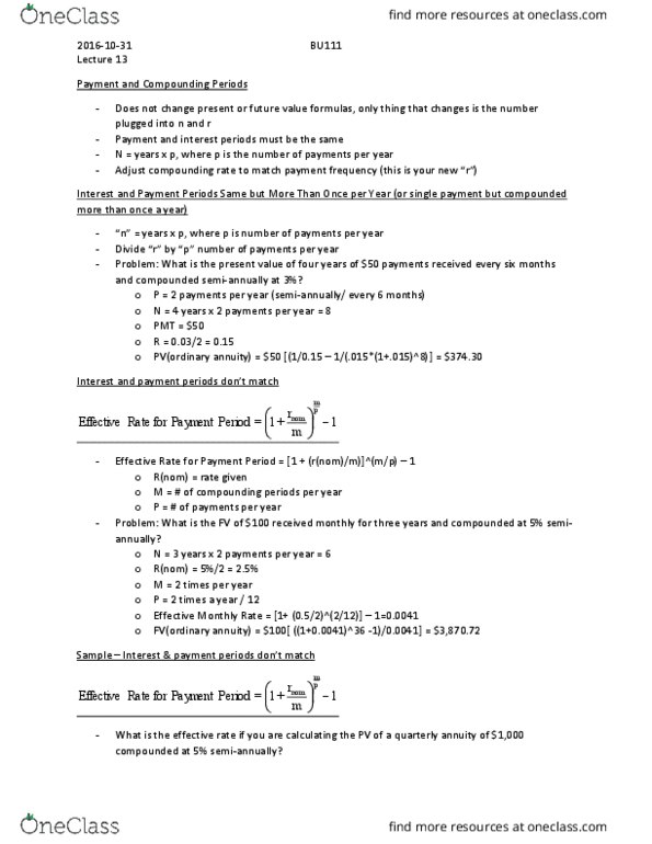 BU111 Lecture Notes - Lecture 13: Ath, Discount Window, Savings Account thumbnail