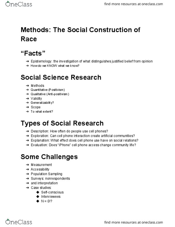 SOC 134 Lecture 2: Methods: The Social Construction of Race thumbnail