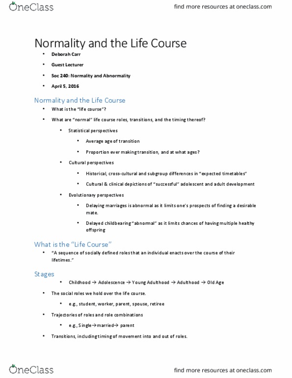 01:920:240 Lecture Notes - Lecture 1: Gie, Menarche, Odel thumbnail