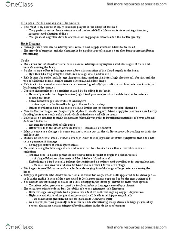 PSYB64H3 Chapter Notes - Chapter 15: Hiv-Associated Neurocognitive Disorder, Heritability, Transmissible Spongiform Encephalopathy thumbnail