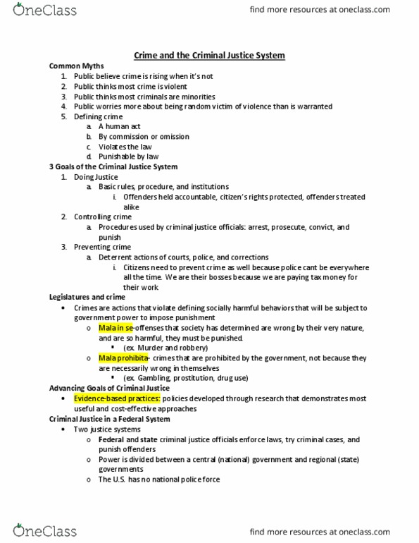 CRJU110 Lecture Notes - Lecture 2: Network Layer, Sex Organ, Kobe Bryant thumbnail