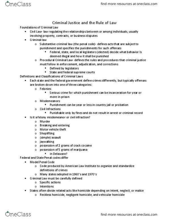 CRJU110 Lecture Notes - Lecture 4: Paroxetine, Slender Man Stabbing, Irresistible Impulse thumbnail