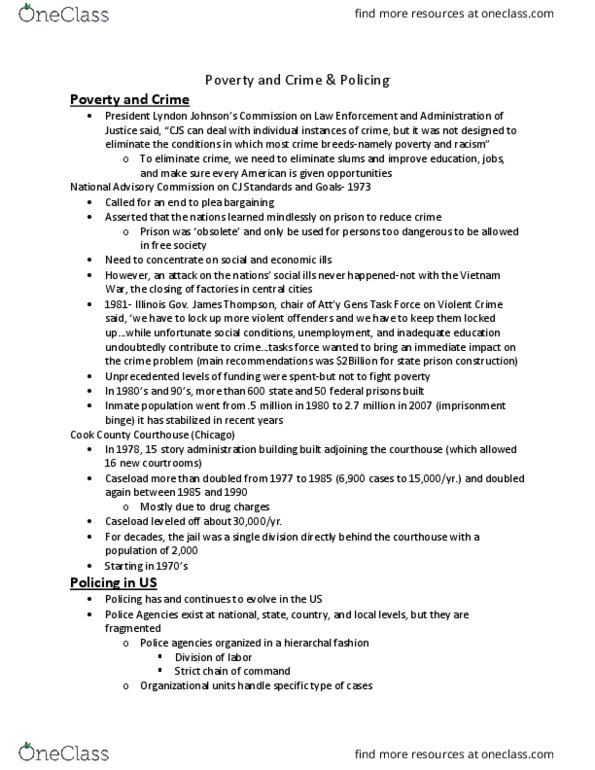 CRJU110 Lecture Notes - Lecture 5: George L. Kelling, Transportation Security Administration, National Cyber Security Division thumbnail