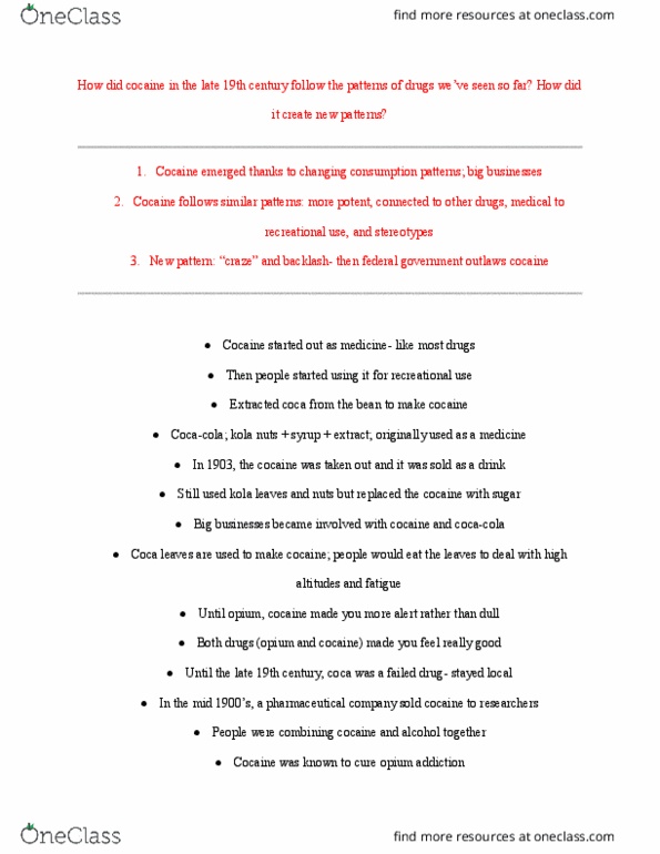 HIS 130 Lecture Notes - Lecture 8: Asthma thumbnail