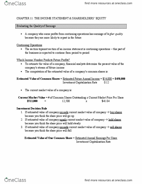 ADM 1340 Chapter Notes - Chapter 11: Ddb Worldwide, Income Statement, Cash Flow thumbnail
