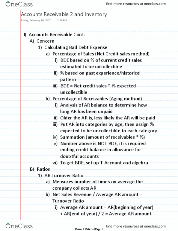 ACCTMIS 2200 Lecture Notes - Lecture 8: Weighted Arithmetic Mean, Income Statement thumbnail