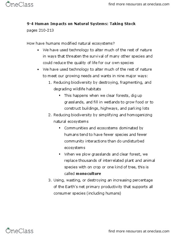 GEO 702 Lecture Notes - Lecture 10: Primary Production, Ultraviolet, Overexploitation thumbnail