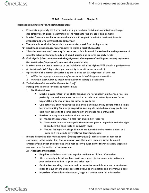 EC248 Lecture Notes - Lecture 3: Marginal Utility, Budget Constraint, Utility thumbnail