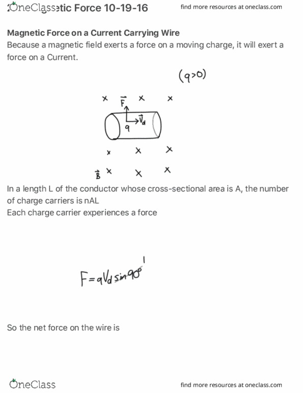 PHYS 1302W Lecture Notes - Lecture 1: Net Force thumbnail