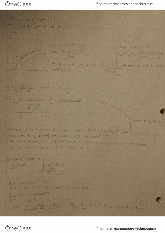 MAT 126 Lecture 7: Derivative (Chapter 3) thumbnail