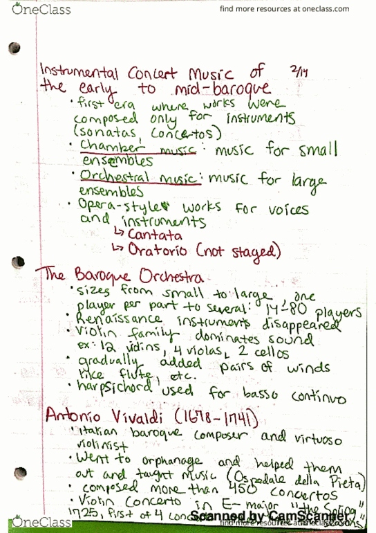 MUEL 1832 Lecture 8: Music Appreciation Notes Feb 14 thumbnail