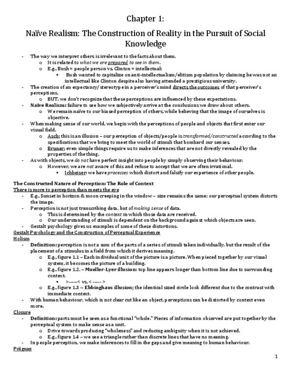 PSYC 473 Chapter Notes - Chapter 1: Superior Temporal Sulcus, Tangled, Amygdala thumbnail