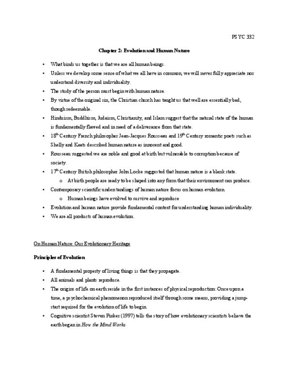 PSYC 332 Chapter Notes -Impression Management, Interpersonal Relationship, Mary Ainsworth thumbnail