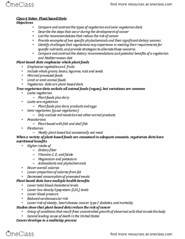 ANTH 1301 Lecture Notes - Lecture 4: Vitamin B12, Mediterranean Diet, Dietary Fiber thumbnail