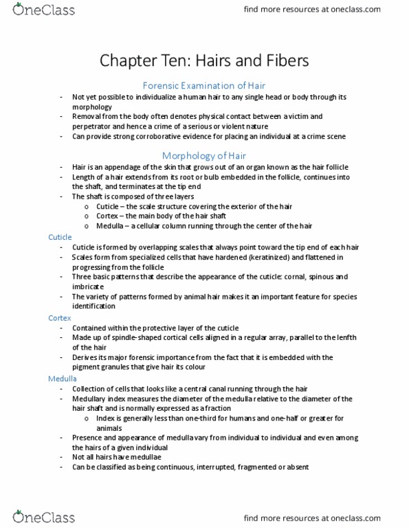 FSC239Y5 Chapter Notes - Chapter 10: Hair, Mongoloid, Human Head thumbnail