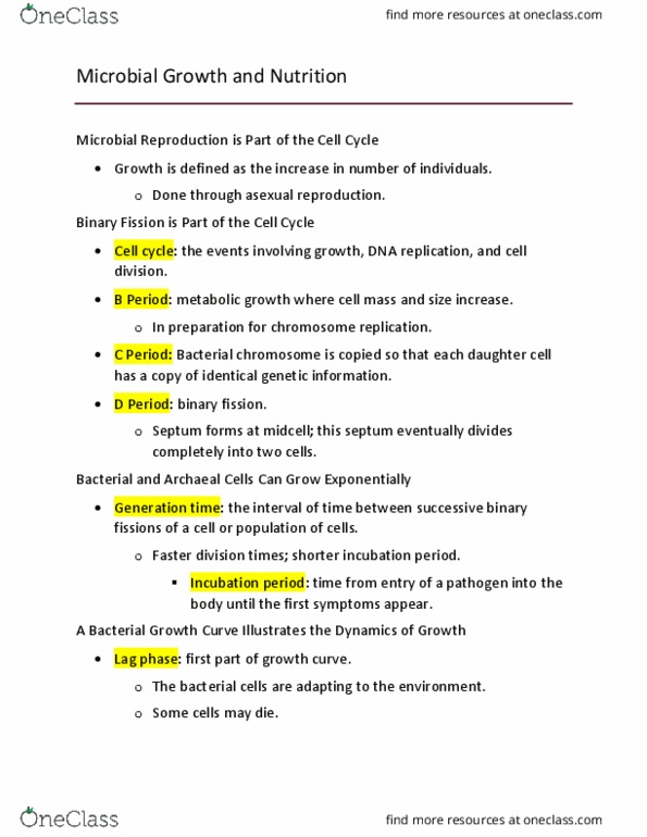 BIOL 202 Chapter Notes - Chapter 5: Endospore, Dna Replication, Cell Cycle thumbnail