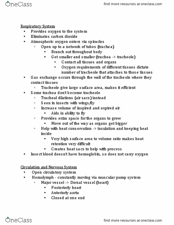 ENTO 210 Lecture Notes - Lecture 5: Red Blood Cell, Chironomidae, Solution thumbnail