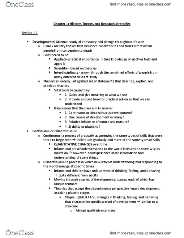 ACCT20200 Chapter Notes - Chapter 1: Practical Action, Developmental Science, Social Forces thumbnail