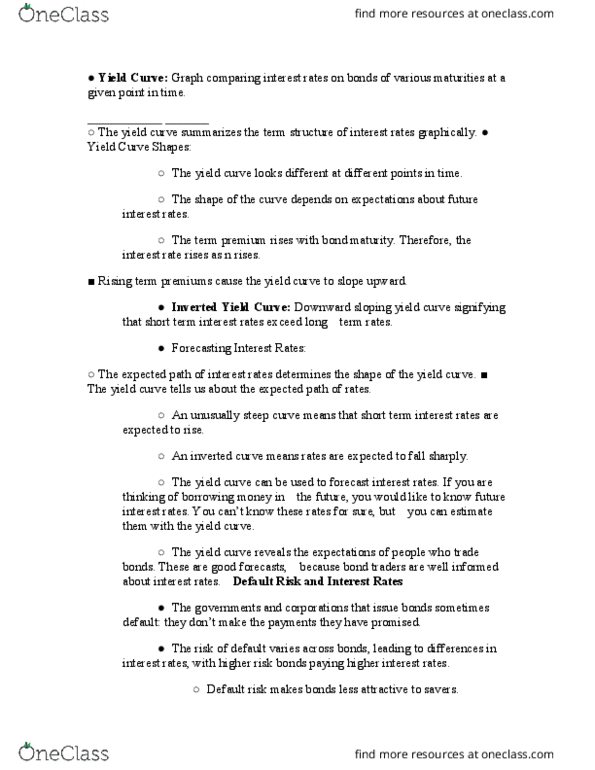 ECN 506 Lecture Notes - Lecture 4: Yield Curve, Credit Risk, Government Debt thumbnail