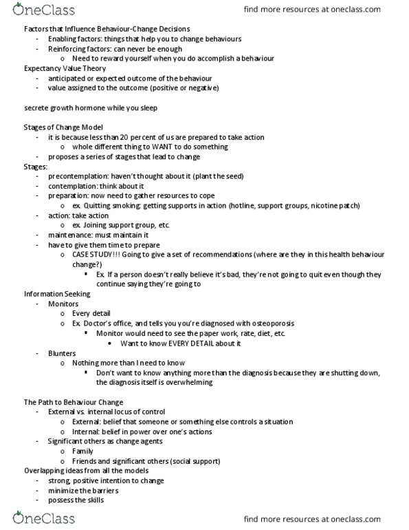 PSY333H5 Lecture Notes - Lecture 5: Nicotine Patch, Glucocorticoid, Telomere thumbnail