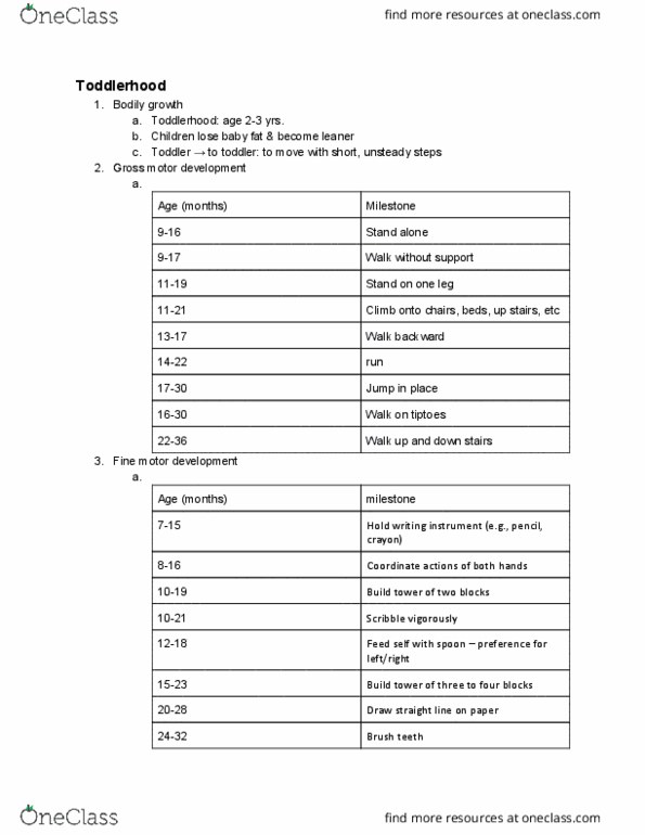 CYAF 160 Lecture Notes - Lecture 7: Synaptic Pruning, Toilet Training, Anaplastic Lymphoma Kinase thumbnail